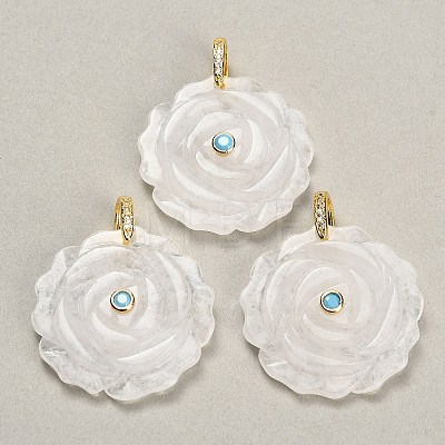 Natural Quartz Crystal Pendants GG-CBA4625-05G-05-1