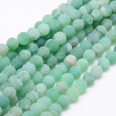 Natural Weathered Agate Beads Strands X-G-G589-8mm-08-1