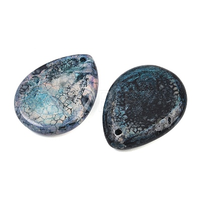 Natural Dragon Veins Agate Pendants GG-K002-01C-1