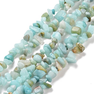 Natural Amazonite Chips Beads Strands X-G-M205-12A-1