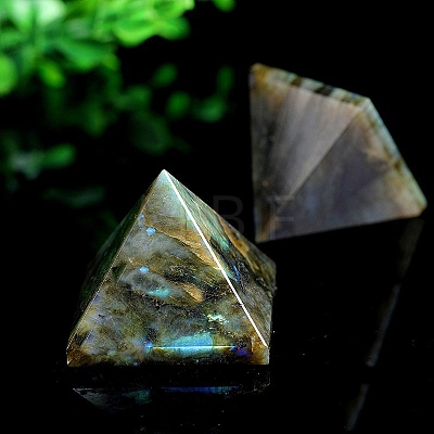 Natural Labradorite Pyramid Figurines PW-WG65243-01-1