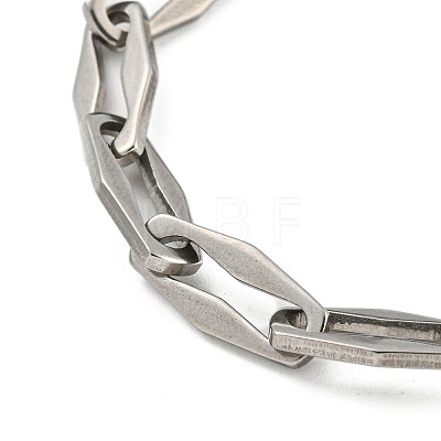 304 Stainless Steel Cable Chains Bracelets for Men & Women BJEW-D042-04P-1