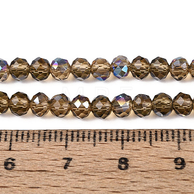 Electroplate Transparent Glass Beads Strands EGLA-N054-T4mm-A03-1