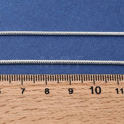Brass Round Snake Chain Necklaces NJEW-BB10864-16-1