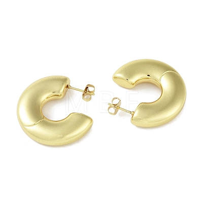 Ion Plating(IP) 304 Stainless Steel Stud Earrings for Women STAS-I304-03P-1