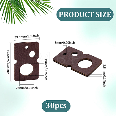 30Pcs Wood Thread Winding Boards AJEW-PH0012-44C-1