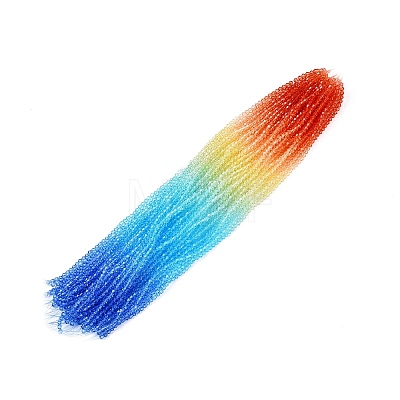 Baking Painted Glass Bead Strands DGLA-A039-T6mm-A012-1