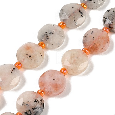 Natural Sunstone Beads Strands G-C116-A69-01-1