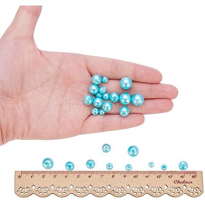 Eco-Friendly Dyed Glass Pearl Round Pearlized Bead HY-PH0009-RB104-1
