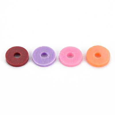 4 Colors Handmade Polymer Clay Beads CLAY-N011-032-07-1