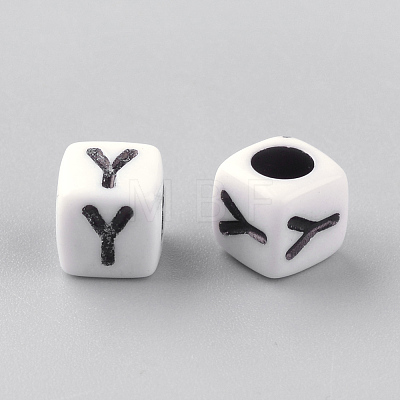 Opaque Acrylic Beads LS-SACR-Q188-02Y-1