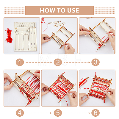 DIY Wooden Loom Kits DIY-WH0502-06-1