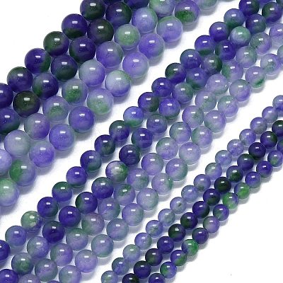 Natural Malaysia Jade Beads Strands G-B165-C02-6mm-1