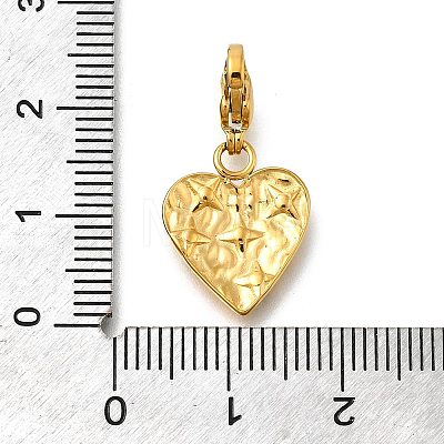 Heart 304 Stainless Steel Rhinestones Pendant Decorations STAS-R159-50G-03-1