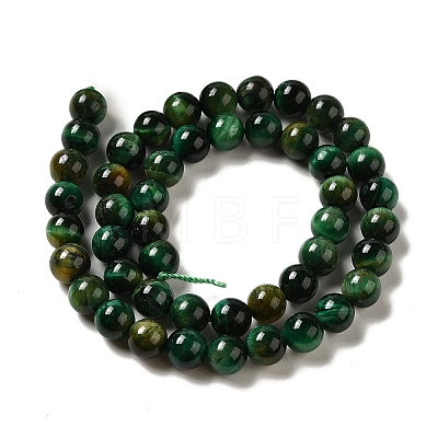 Dyed Natural Tiger Eye Beads Strands G-G102-A01-03-1