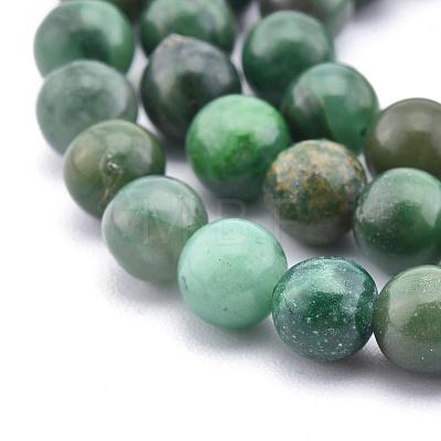 Natural African Jade Beads Strands X-G-D840-53-6mm-A-1