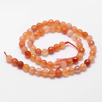 Natural Red Agate Beads Strands X-G-D840-34-4mm-1