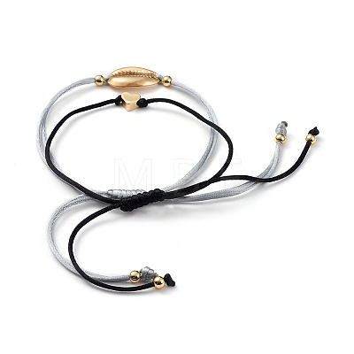 Adjustable Nylon Thread Braided Bead Bracelet Sets X-BJEW-JB05039-01-1