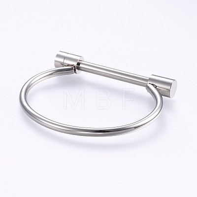 304 Stainless Steel Bangles BJEW-P222-14P-1