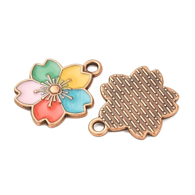 Alloy Enamel Pendants PALLOY-F319-02D-R-1