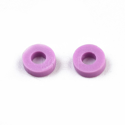 Eco-Friendly Handmade Polymer Clay Beads CLAY-R067-4.0mm-B01-1