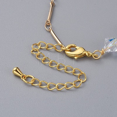 Bicone Austrian Crystal Beaded Bracelets BJEW-JB04806-1