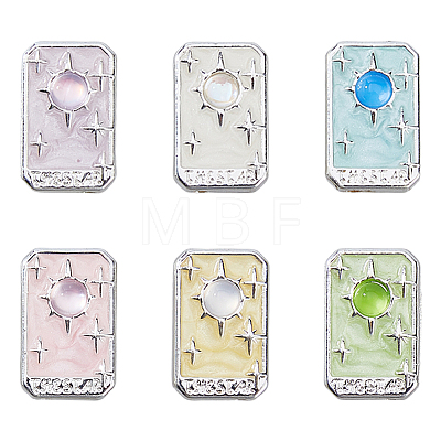 6Pcs Alloy Beads FIND-DC0008-43B-1