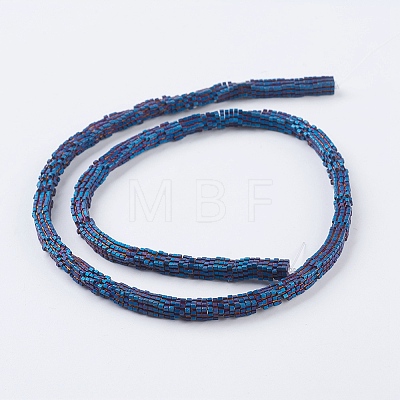 Vacuum Plating Electroplate Non-magnetic Synthetic Hematite Beads Strands G-F534-E07-1