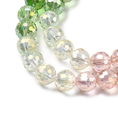 Electroplate Glass Beads Strands EGLA-D300-06-8mm-11-1