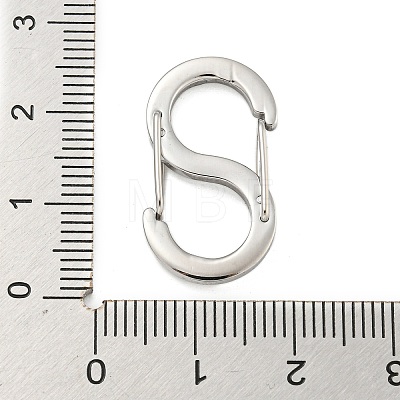 304 Stainless Steel S Shaped Carabiner STAS-P358-01D-P-1