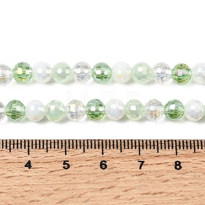 Electroplate Glass Beads Strands EGLA-D300-06-6mm-23-1