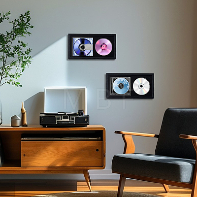 Man-made Board Plastic CD Display Stands ODIS-WH0030-303-1
