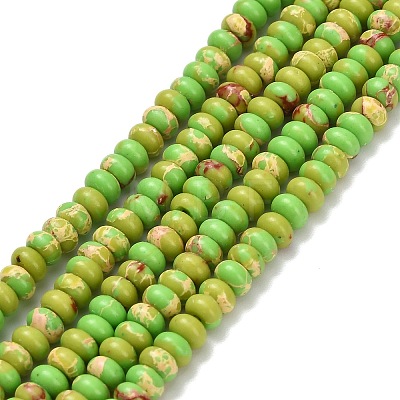 Synthetic Imperial Jasper Beads Strands G-L635-A09-4x2mm-04-1
