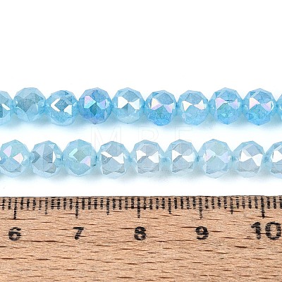 Anti-Tarnish Electroplate Glass Beads Strands GLAA-N064-6mm-09-1