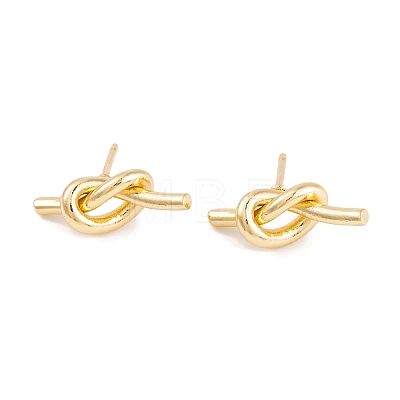 Rack Plating Brass Earrings EJEW-S219-02G-1