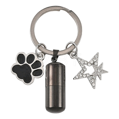 Alloy & 304 Stainless Steel Bottle Keychains KEYC-YW00274-04-1