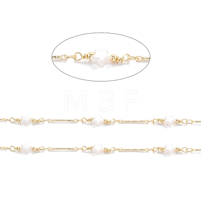 Brass Handmade Beaded Chains CHC-M021-10LG-1