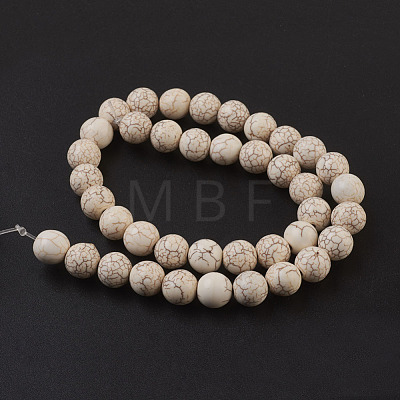 Synthetic Magnesite Beads Strands TURQ-S192-10mm-1-1