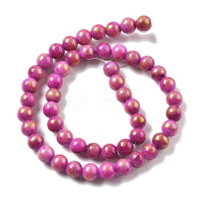 Natural Mashan Jade Beads Strands G-A255-A01-01M-1