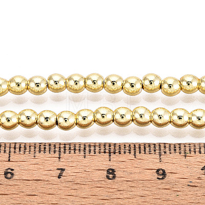 Electroplate Non-magnetic Synthetic Hematite Beads Strands G-L485-01C-G-1