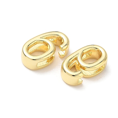 Brass Slide Charms KK-L253-15G-06-1