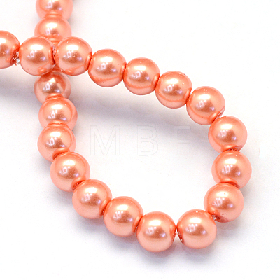 Baking Painted Glass Pearl Bead Strands HY-Q003-3mm-77-1