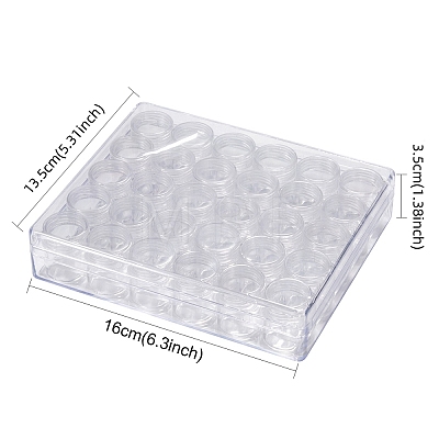 Clear Bead Organizer Storage Case LS-C004Y-1