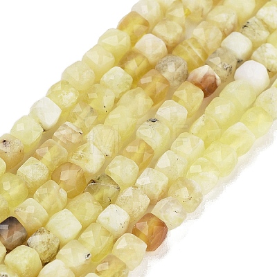 Natural Yellow Opal Beads Strands G-H042-A03-02-1