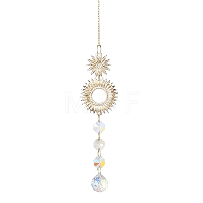 Alloy Rhinestone Hanging Ornaments LS-HJEW-E012-02G-03-1