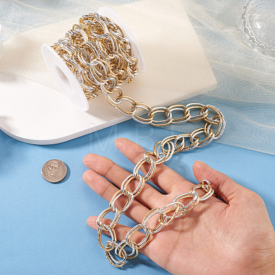 2M Aluminium Double Curb Chains CHA-TA0001-40-1