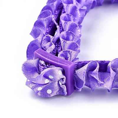 Adjustable Polyester Lace Dog/Cat Collar MP-K001-B06-1