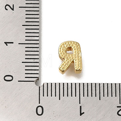 Rack Plating Brass Micro Pave Clear Cubic Zirconia Beads KK-G500-30G-R-1