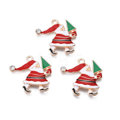 Christmas Alloy Enamel Pendants ENAM-Q442-52-1