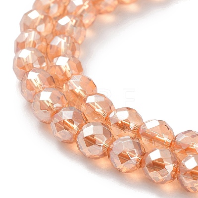 Electroplated Synthetic Quartz Crystal Beads Strands G-Z038-A02-01PL-1-1